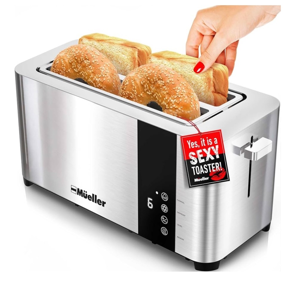 Stainless Steel Toaster 4 slice with LED Display NWT - Picture 2 of 9